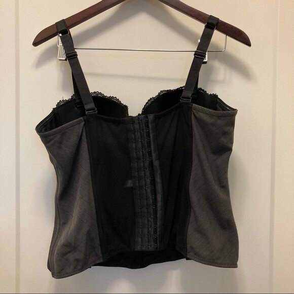 BLUSH Sz XL Bustier w/ Lace on Cups Mesh Back - Picture 4 of 6